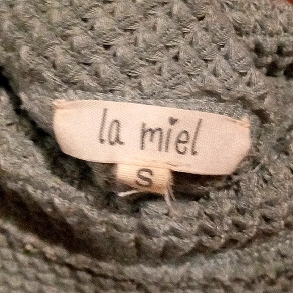 La Miel mint green sweater women - Picture 4 of 5